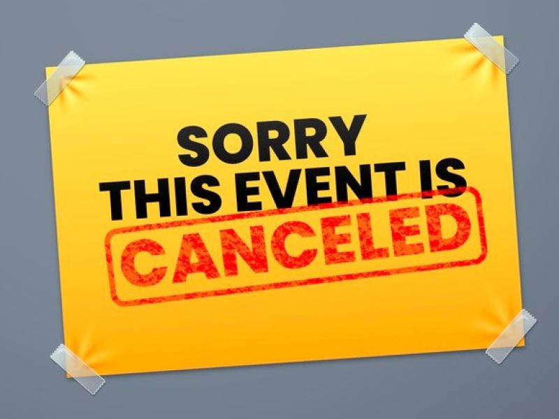 Live conference canceled
