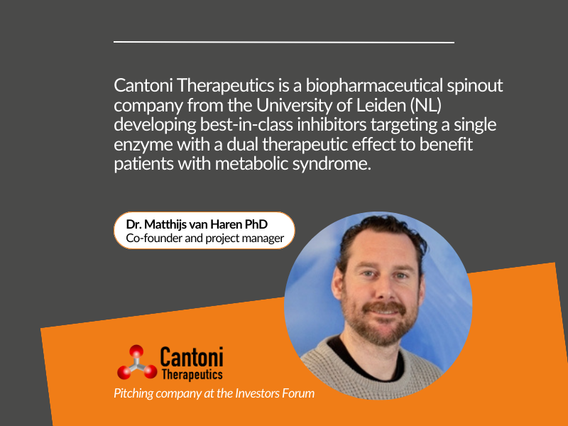 Pitching company Cantoni Therapeutics in the spotlight
