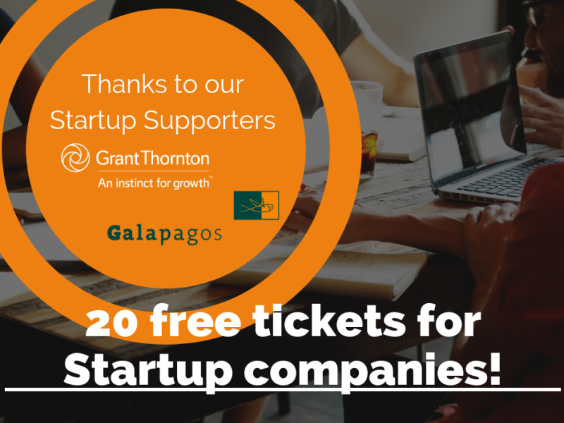 Extra free tickets available for Startup companies